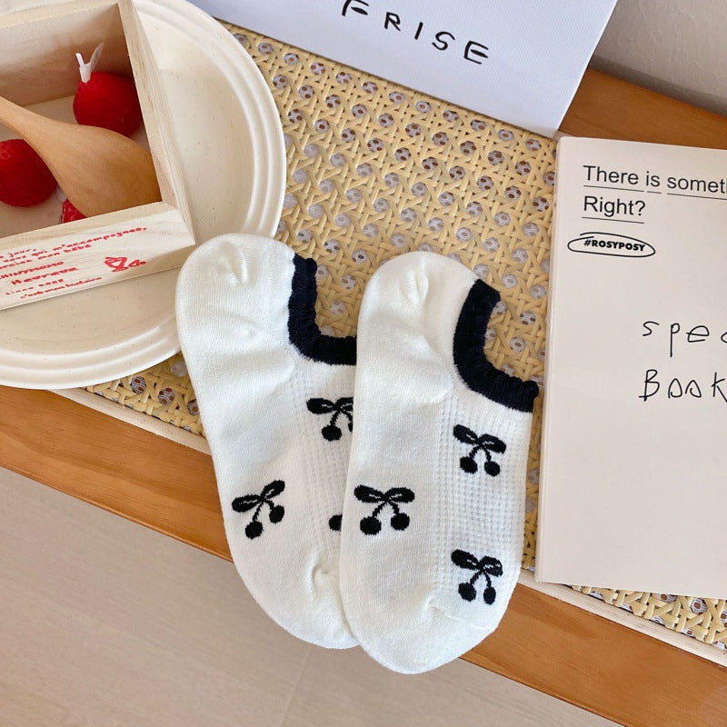 Rufia - Cute Cherry Low Cut Socks