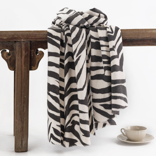 Scarvii - Zebra Print Warm Scarf