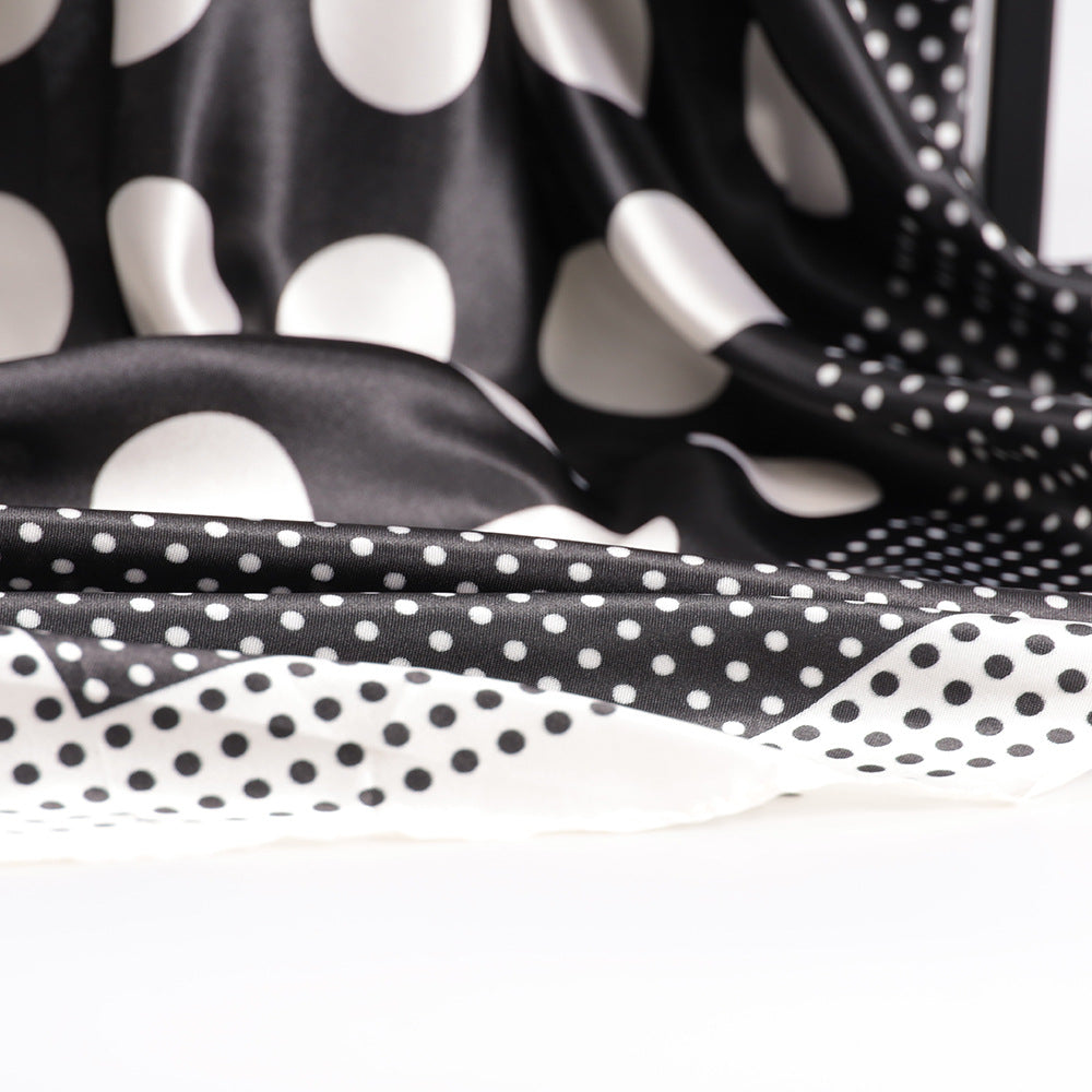 Scarvii - Polka Dot Silk-like Scarf