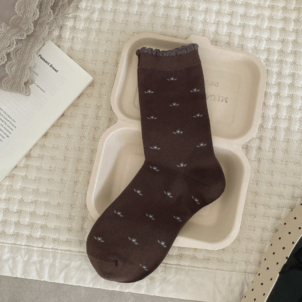 Product image for Rufia - Women's Vintage-Inspired Socks (Brown)