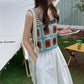 Crosa - Handmade Bohemian Crochet Design Camisole - A Perfect Summer Top Tank