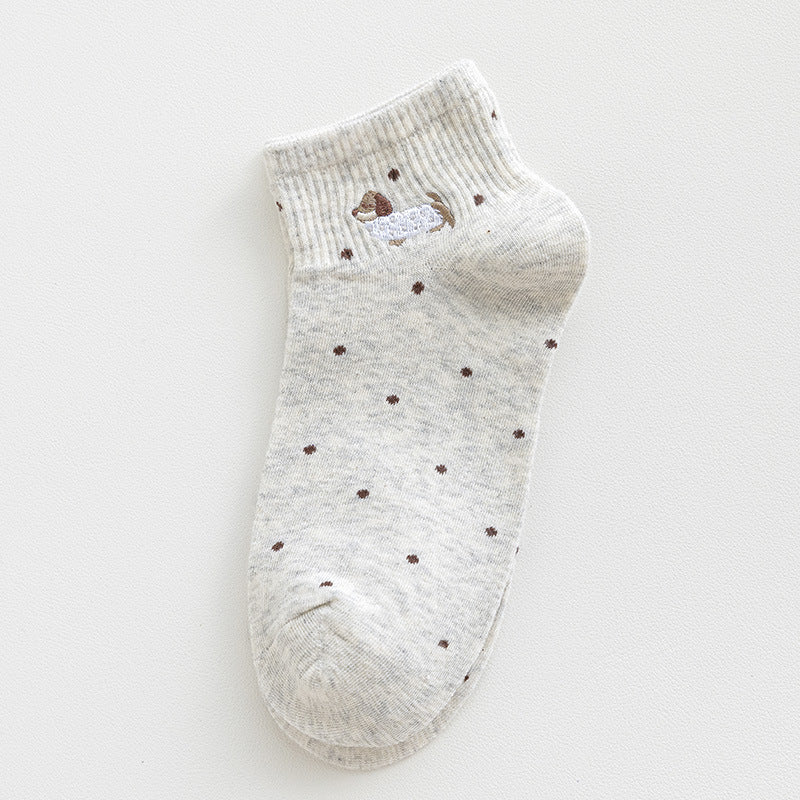Rufia - Tiny Puppy Dot Pattern Ankle Socks product image 11