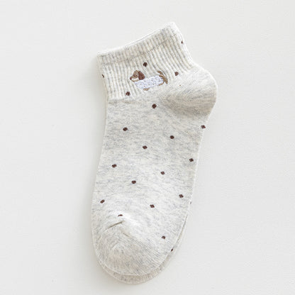 Rufia - Tiny Puppy Dot Pattern Ankle Socks product image 11