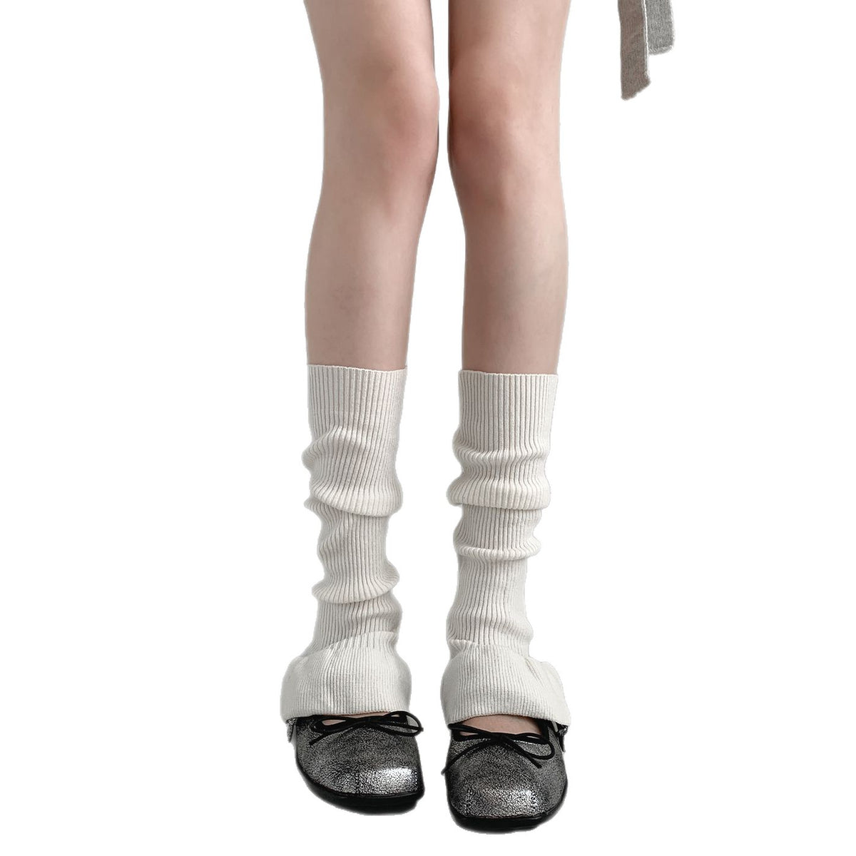 韩系秋冬款喇叭袜套芭蕾风少女花边小腿堆堆袜子显瘦百搭保暖腿套
