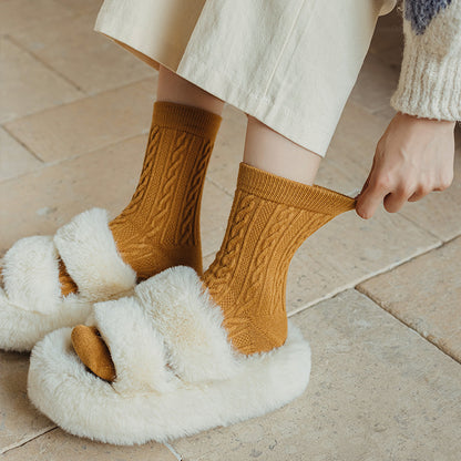 Rufia - 4 Pairs Solid Color Socks product image 5
