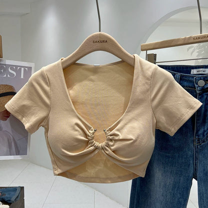 Vesty - Slim Fit Cropped T-Shirt