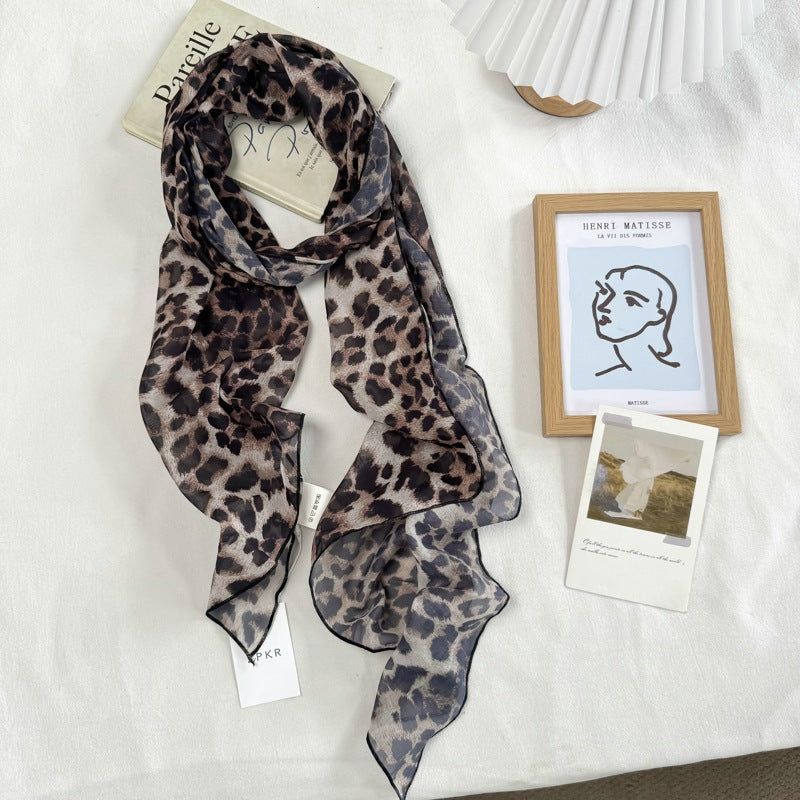 Scarvii - Semi-Sheer Print Scarf