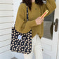 Printed Corduroy Canvas Tote Bag