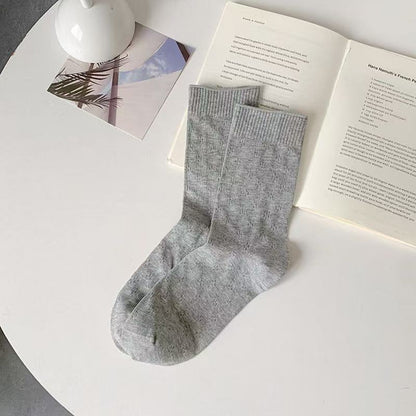 Rufia - Lightweight Knit Floral Crew Socks