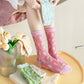 Rufia -Wavy Pattern Sheer Socks