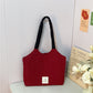 Heart Pattern Quilted Color Block Tote Bag