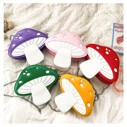 Cosbai - Adorable Mushroom Chain Bag