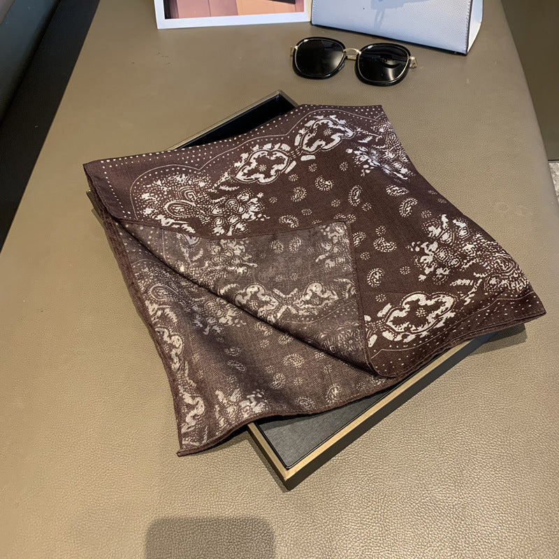 Scarvii - Polka Dot Paisley Square Scarf