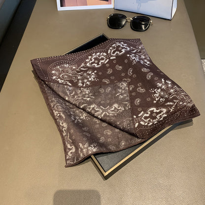 Scarvii - Polka Dot Paisley Square Scarf