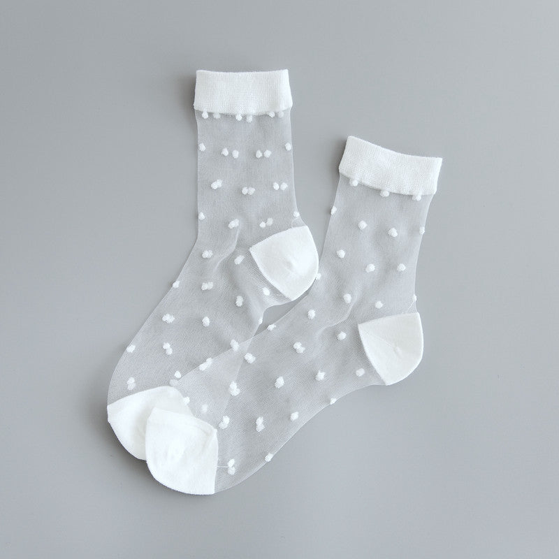 Rufia - Polka Dot Sheer Socks