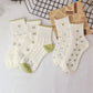 Rufia - Cute Floral Crew Socks