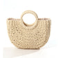 Baggie - Handwoven Half-Moon Straw Tote Bag