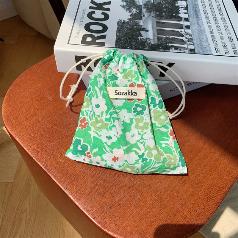 Floral Drawstring Storage Bags