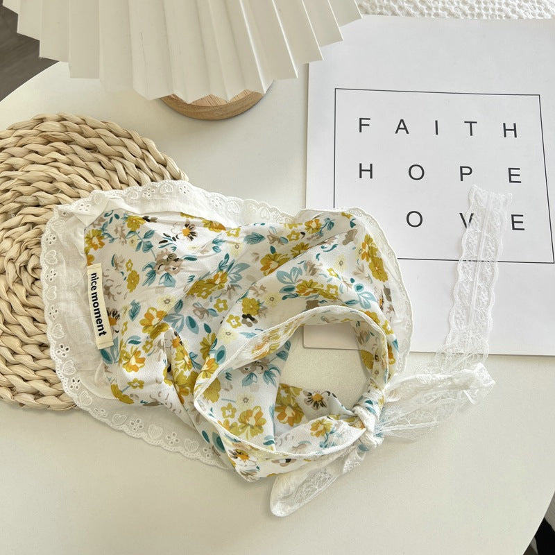 Farmhouse Romantic Floral Headscarf