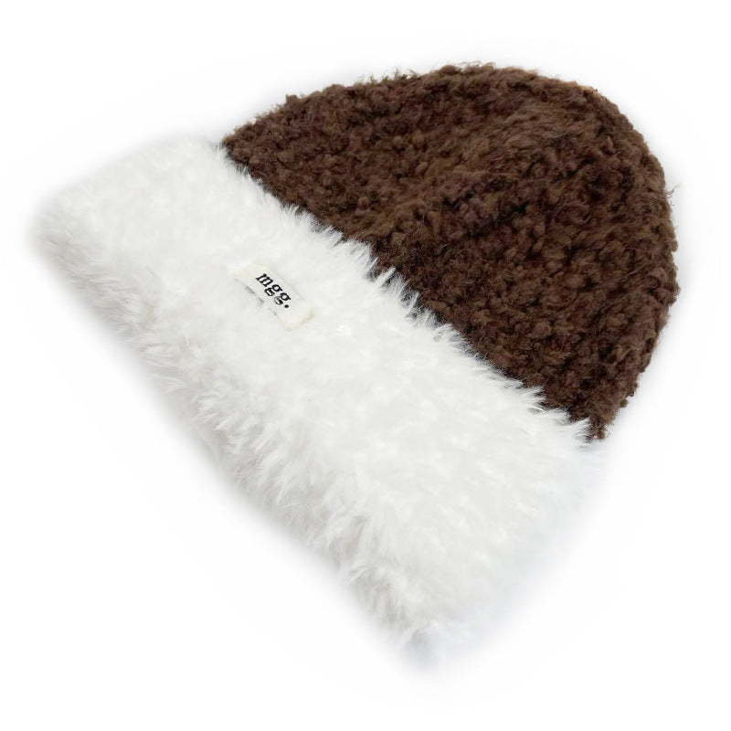 Haila – Fuzzy Contrast Trim Beanie