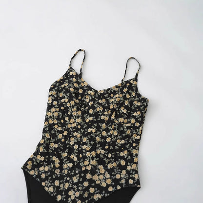 Troposa - Floral V-Neck Slip Dress - Resort Chic