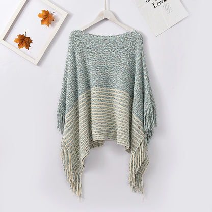 Scarvii elegant winter shawl displayed with subtle shadows