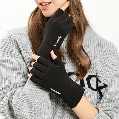 Gloving Spring Half Palm Gloves for apparel accessory