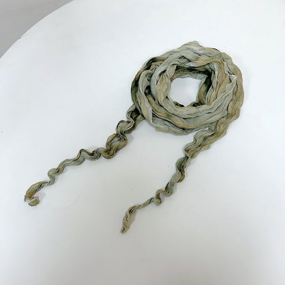 Scarvii Ruffle Vintage Scarf displayed with ruffle details visible