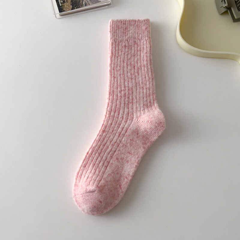 Rufia - Thickened Solid Color Wool Blend Socks