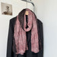 Scarvii - Color Block Floral Pleated Scarf