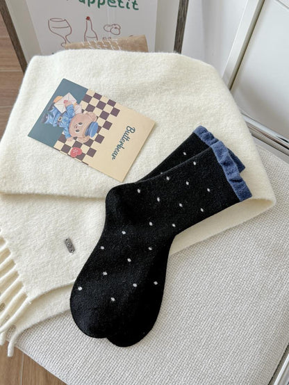 Product image for Rufia - Women's Autumn and Winter Socks (Polka Dots)