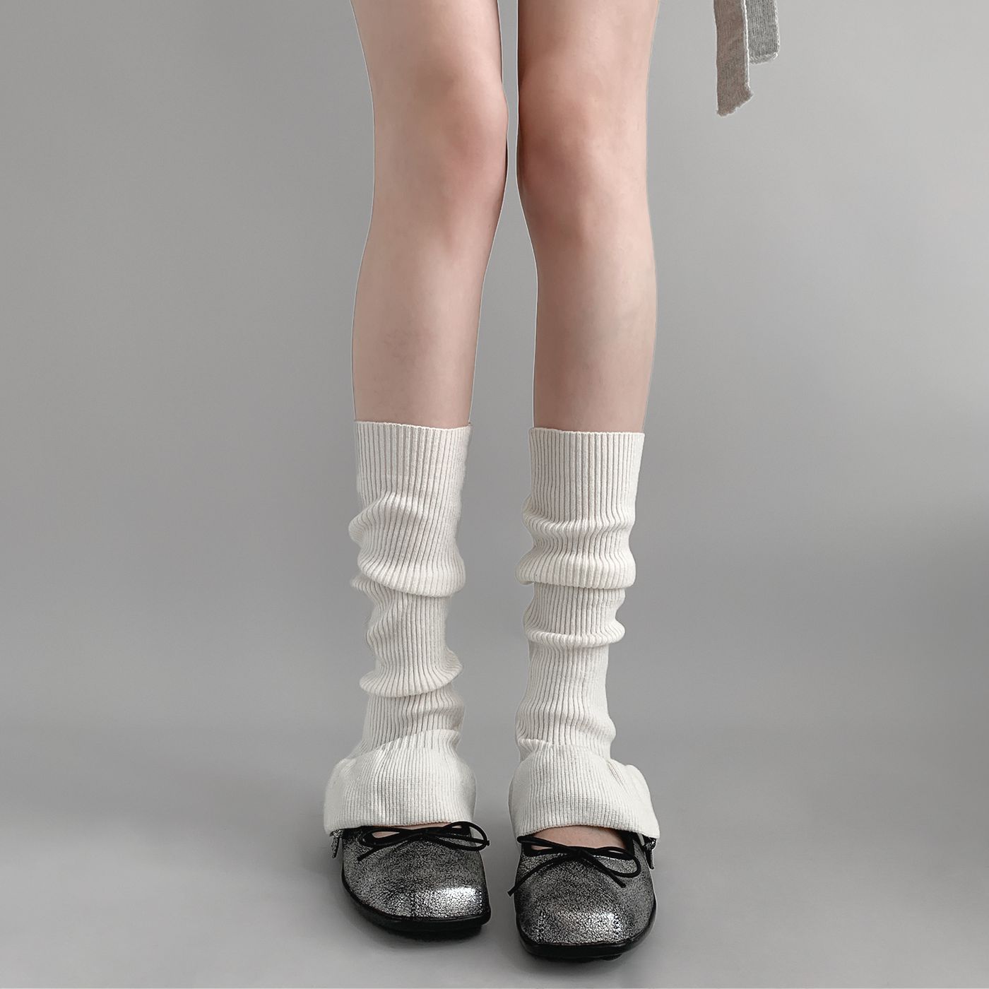 韩系秋冬款喇叭袜套芭蕾风少女花边小腿堆堆袜子显瘦百搭保暖腿套