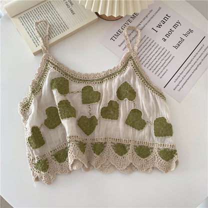 Embroidered Summer Tank Top
