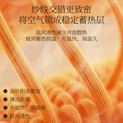 冬季露指针织手套女户外运动手套女成人保暖手套羊毛混纺加绒手套