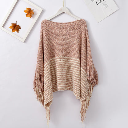 Scarvii elegant winter shawl displayed flat with soft folds