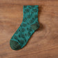 Rufia - Loose Vintage Embroidered Floral Socks