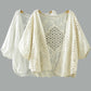 Crosa - Lace Open Front Cardigan with Batwing Sleeves