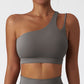 Stepo - Women's Asymmetrical One-Shoulder Yoga Sports Bra