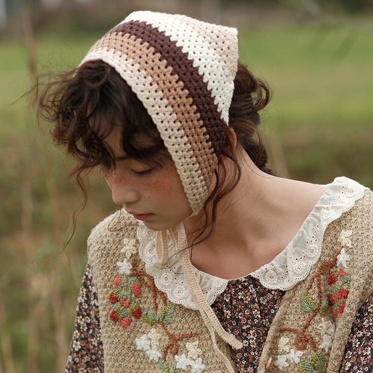 Handmade Crochet Stripe Hairband