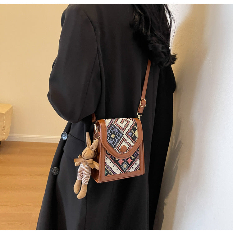 Boho Style Crossbody Phone and Coin Purse