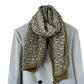 Scarvii - Floral Print Pleated Scarf