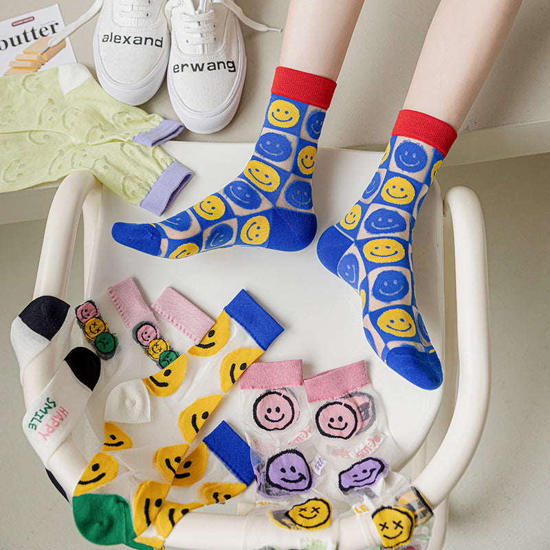 Rufia - Summer Smiley Face Socks