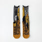 Rufia - Asymmetrical Pattern Sheer Socks