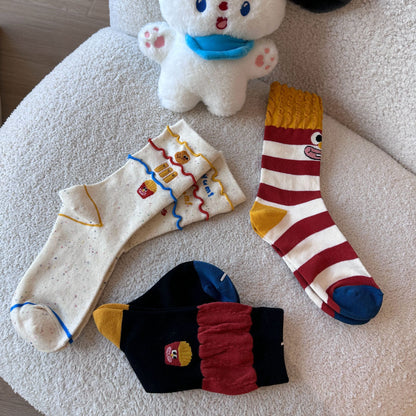 Rufia - Cute and Fun Burger & Fries Socks