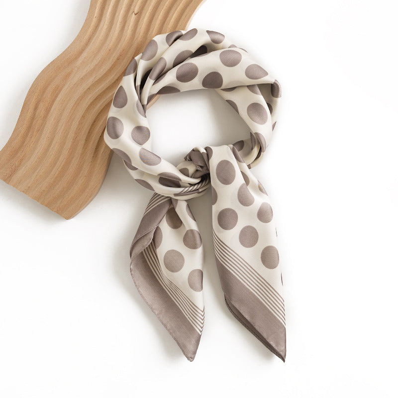 Scarvii - Classic Polka Dot Square Scarf