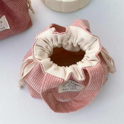 Cosbai - Rectangular Patch Drawstring Handheld Storage Bag