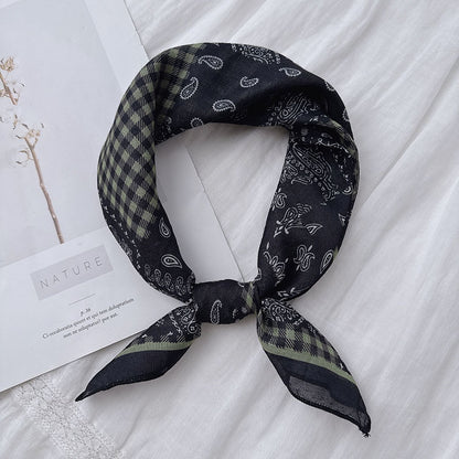 Scarvii - Vintage Paisley Square Neck Scarf