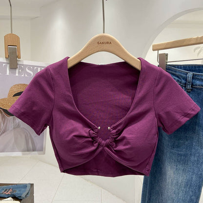Vesty - Slim Fit Cropped T-Shirt