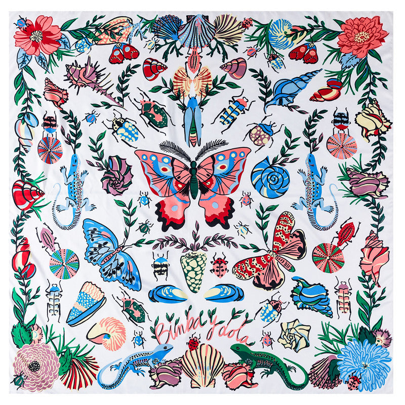 Scarvii - Large Insects Butterfly Square Scarf