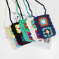 Handmade Bohemian Crochet Phone Crossbody Bag